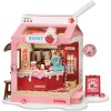 RoboTime 3D dřevěná skládačka Miniatura domečku Mléčný bar Strawberry
