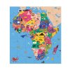 Mudpuppy Zeměpisné puzzle Mapa Afriky 70 dílků
