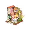 RoboTime 3D dřevěná skládačka Miniatura domečku Zahradní čajový koutek