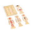 Bigjigs Toys Dřevěné puzzle Anatomie chlapec