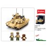 Sluban Model Bricks M38-B1365 Bitevní tank M1A2 Abrams TUSK II 2v1
