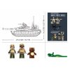 Sluban Model Bricks M38-B1365 Bitevní tank M1A2 Abrams TUSK II 2v1