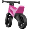 Odrážedlo Funny Wheels 2v1 dětské odstrkovadlo tříkolka / 2 kola RŮŽOVÉ plast