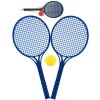 LORI 227 Set na soft tenis 2 modré rakety a míček 2 barvy plast