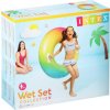 INTEX Kruh plavací duhový s úchyty 122cm nafukovací dětské kolo do vody 58202