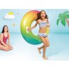 INTEX Kruh plavací duhový s úchyty 122cm nafukovací dětské kolo do vody 58202