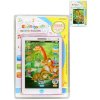 Tablet dětský dotykový 13x20cm na baterie 2 barvy Zvuk