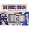 Transformer auto robot 2v1 s přeměnou policie 5 druhů plast