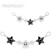 PROFIBABY Baby zábrana na kočárek černobílý řetěz pro miminko