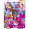 MATTEL BRB Panenka Barbie princezna s barevnými vlasy s nástrojem a doplňky