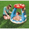 BESTWAY Baby bazén sladký domeček 91x91x89cm se stříškou 52270