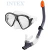 INTEX Reef Rider potápěčský plavecký set do vody brýle + šnorchl černý 55648