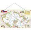 DŘEVO Mapa ČR magnetická 3v1 puzzle + společenská hra + didaktická pomůcka