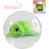 SIMBA Baby želvička plavající v kouli 8cm pro miminko