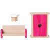 WOODY DŘEVO Vila Anna-Marie herní set dům s nábytkem a 2 panenkami