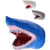 Žralok otevřená tlama 14cm maňásek plastový na ruku 3 barvy