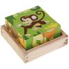 WOODY DŘEVO Kubus Safari obrázkové dětské kostky 4ks *DŘEVĚNÉ HRAČKY*