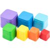 Kubus baby pyramida hranatá barevná věžička skládací 7 dílků plast