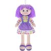 Panenka Nanynka textilní fialová látková mluví zpívá na baterie hadrová Zvuk CZ PLYŠ