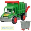 WADER Auto funkční Gigant popeláři 65cm zelený set s kontejnerem plast