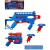 HASBRO NERF Alpha Strike velký modrý herní set 4 dětské blastery + 20 šipek