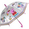 Deštník dětský prasátko Peppa Pig manuální otevírání 60x65cm transparentní