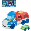 Teamsterz Auto Tiny transportér set se 2 soft baby autíčky s očima plast