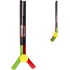 Hokejka dětská 70cm set hokejová hůl barevná 2ks s pukem plast