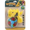 Vrtulky barevné vystřelovací set 3ks s vystřelovačem dinosaurus 4 barvy