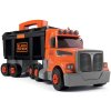 SMOBY B+D Kamion jeřáb šroubovací s přívěsem stavební auto s boxem a nářadím
