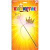 KARNEVAL Čelenka korunka s hůlkou zlatá *KARNEVALOVÝ DOPLNĚK*