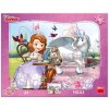 DINO Puzzle deskové 12 dílků Sofie První na čaji 31x23cm skládačka