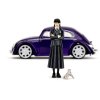 JADA Auto VW Beetle 1972 volný chod set s figurkou Wednesday kov