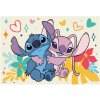 DINO Puzzle Stitch & Angel 24 dílků 26x18cm skládačka