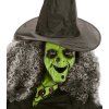 KARNEVAL Maska čarodějnice zelená plastová *KARNEVALOVÝ DOPLNĚK*
