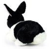 PLYŠ Králík bíločerný 25cm Eco-Friendly *PLYŠOVÉ HRAČKY*