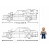 SLUBAN Model Bricks Pouliční závodní auto 328 dílků + 1 figurka 2v1 STAVEBNICE