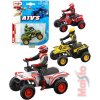 MAISTO Čtyřkolka model ATV´S 1:75 na zpětný nátah různé druhy na kartě kov