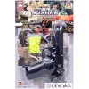 Pistole pružinová dětská kuličkovka 18cm set s náboji 100ks plast na kartě