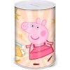 Pokladnička válec prasátko Peppa Pig 15cm dětská kasička plechová