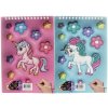 Vyškrabovací obrázky Jednorožec sešit 8 listů s nástrojem 2 druhy