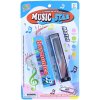 Harmonika foukací kovová 13cm set s papírovou krabičkou *HUDEBNÍ NÁSTROJE*