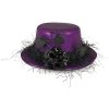 KARNEVAL Klobouk mini fialový s pavouky *KARNEVALOVÝ DOPLNĚK*