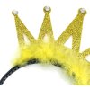 KARNEVAL Čelenka zlatá korunka *KARNEVALOVÝ DOPLNĚK*