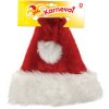 KARNEVAL Čepice vánoční červená 50cm Santa Claus