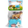 Zvířátka plastové figurky safari + farma set 10ks v sáčku