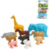 Zvířátka plastové figurky safari + farma set 10ks v sáčku