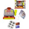 Pokladna dětská na baterie 20cm set s penězi CZ Světlo Zvuk