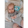 Medvídek babyted pískátko/kousátko medvěd plyš 25cm  na kartě v sáčku 0m+