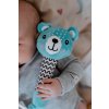 Medvídek babyted pískátko/kousátko medvěd plyš 25cm  na kartě v sáčku 0m+